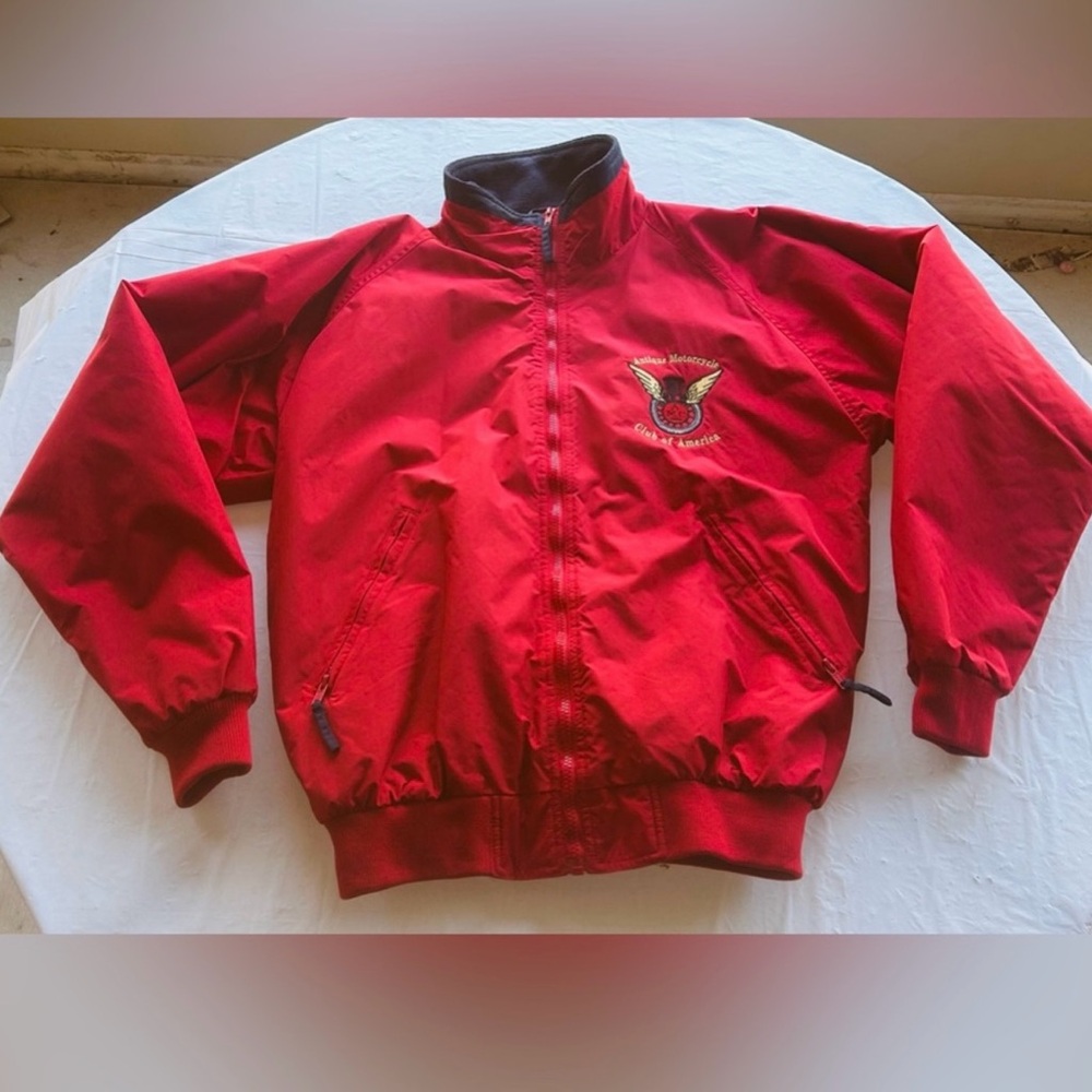 Antique Motorcycle Club Of America Fleece-Lined Full-Zip Jacket Size (S) Small